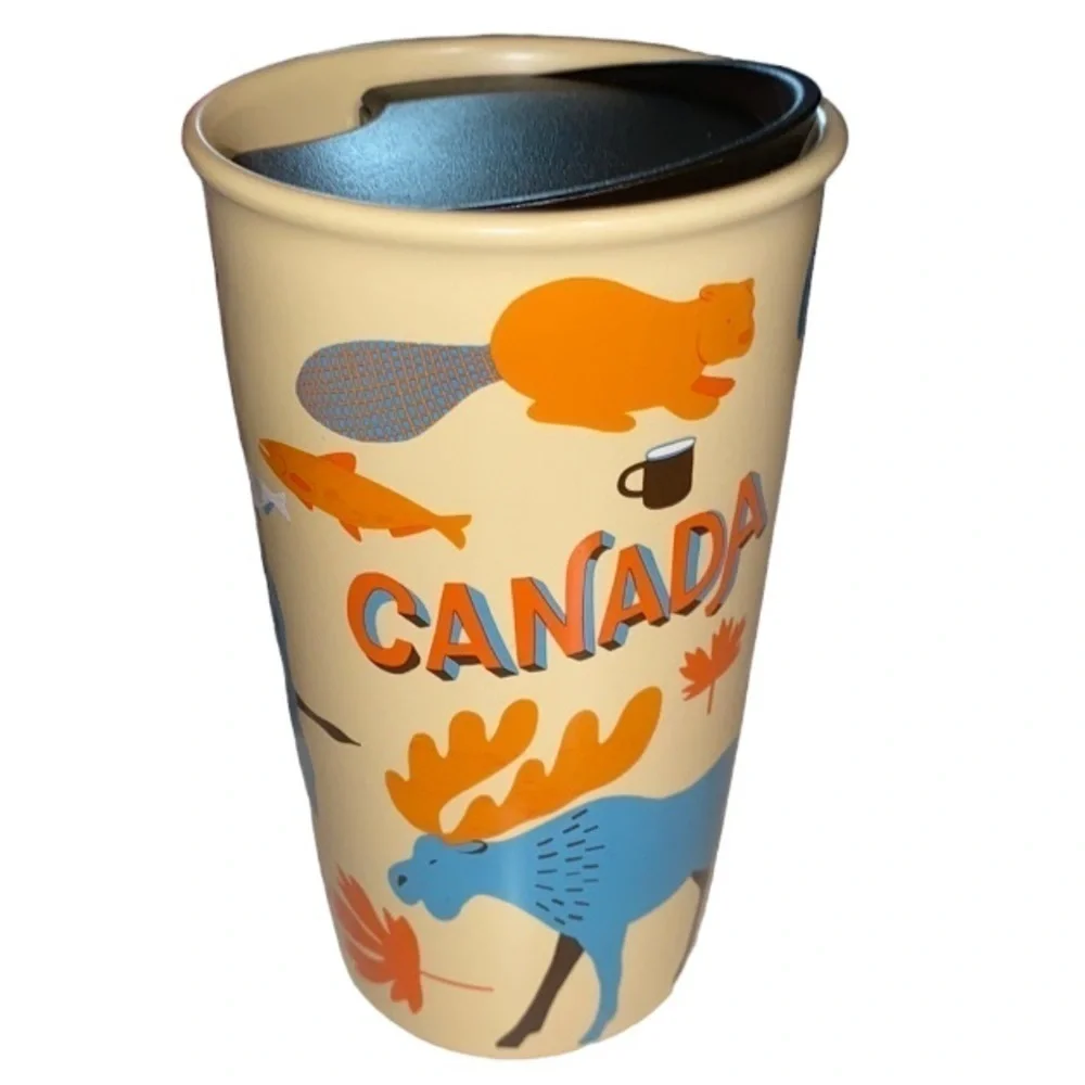 Starbucks Canada Wildlife 12oz Double Wall Insulated Tall Travel Tumbler & Lid - Picture 9 of 9